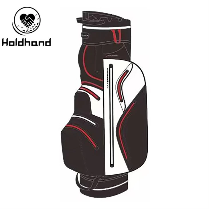 Deluxe Men's Tour Style Golf Cart Bag With 14-Way Divider Top factory