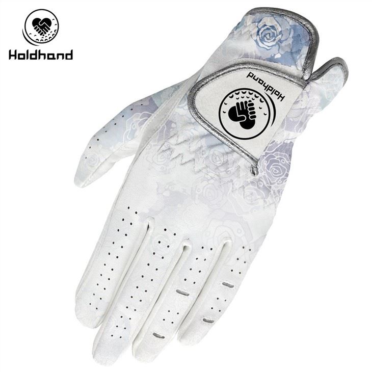 Fantastic Purple Flower Golf Glove Custom Logo Microfiber Leather Glove