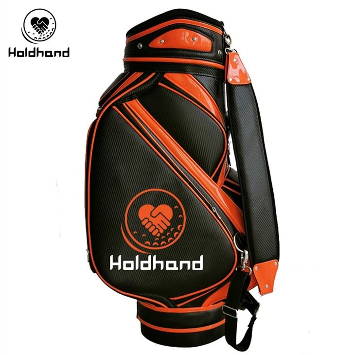 Hot Sale Custom Personal Logo Pu Leather Material Golf Sport Club Staff Tour Bags