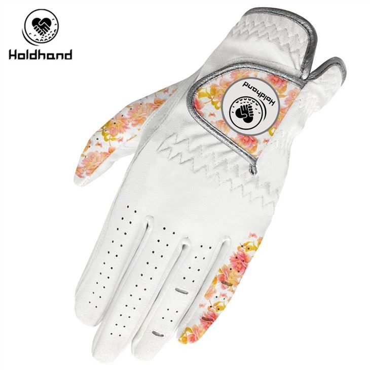 Hot Sales Factory Price Soft Feeling Custom Pattern New Design Cabretta Leather Golf Glove